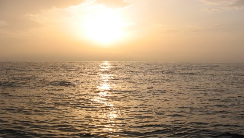 Puesta de sol en el Atlántico