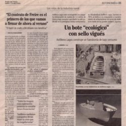 Artículo del Lagos 5.5 en el Faro de Vigo