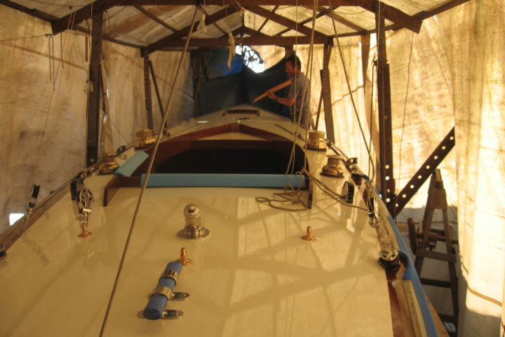 Imagen de la Restauración del 6mR ACACIA en Astilleros Lagos