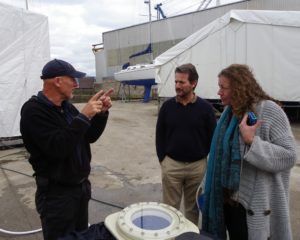 Paul (the inventor) and Barbara Mulder with Alfredo Lagos, after the trials
