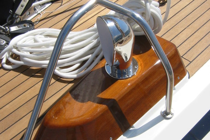 New teak deck on Grand Soleil 44