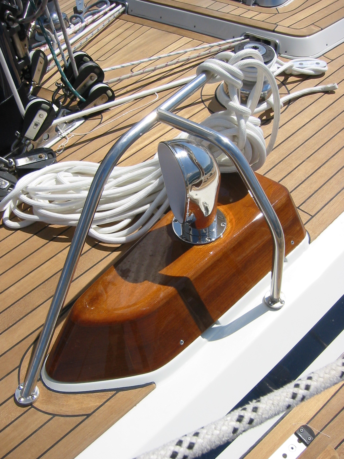 New teak deck on Grand Soleil 44