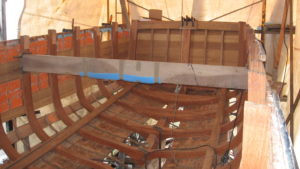 Restoration of a wooden boat