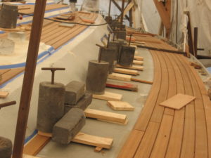 Building a new teak deck for Grand Soleil 43