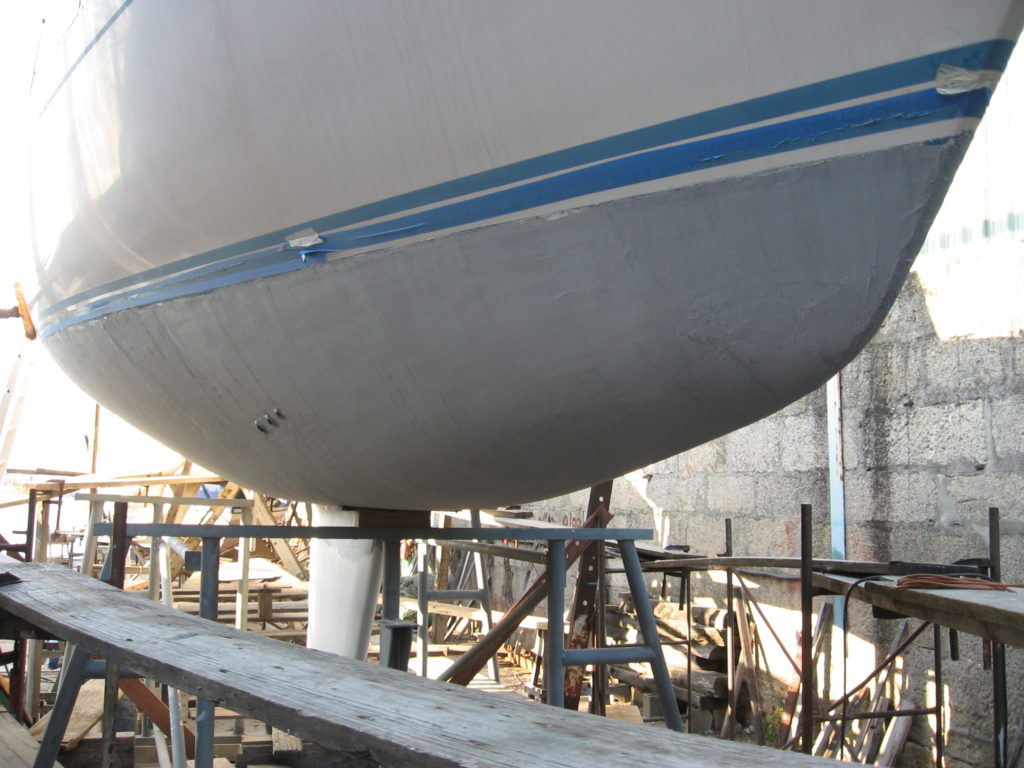 Antiosmosis treatment on a Sweeden 38