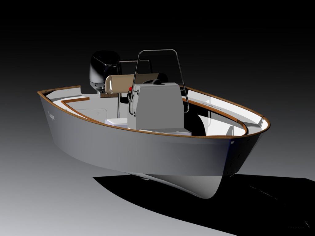 Lagos 5.5 low consumption wooden outboard