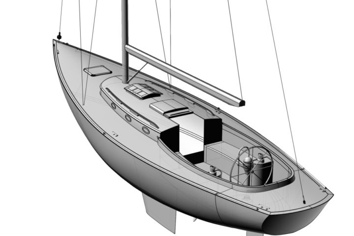 Render of the Lagos 38DS Daysailer