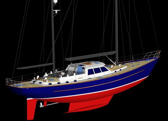 Ketch 80' in steel