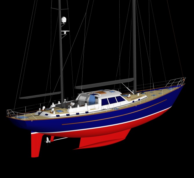 Ketch 80' in steel